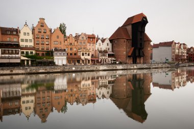 eski hanzeatic vinç Gdansk.