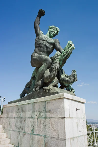 Пам'ятник в Будапешті — стокове фото