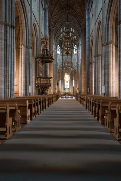 O interior da igreja sueca . — Fotografia de Stock