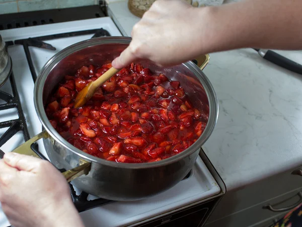 Strawberry jam. — Stock Photo, Image