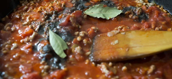 Preparation of lasagne. — Stock Photo, Image