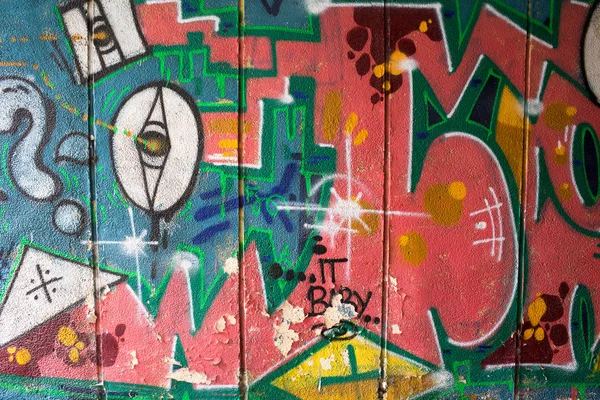 Graffiti sul muro. — Foto Stock