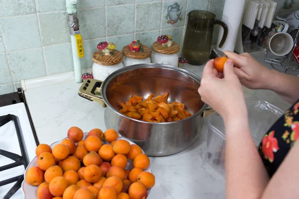 Apricot jam. — Stock Photo, Image