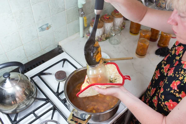 Apricot jam. — Stock Photo, Image