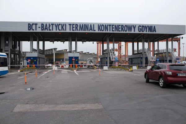 Tag der offenen Tür im Baltic Container Terminal in Gdynia. — Stockfoto
