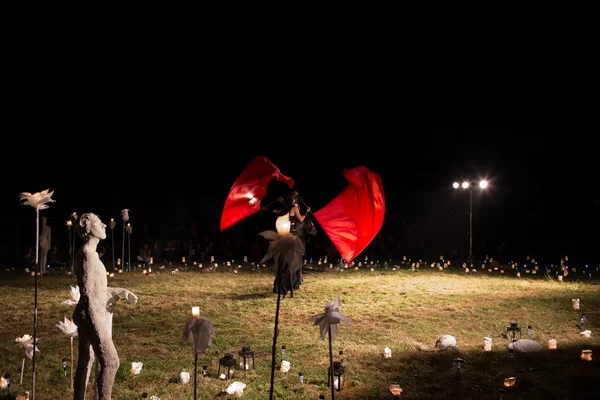 Polska gruppen. Teatr fetaost och teatr poza tym i skådespel "te bia — Stockfoto