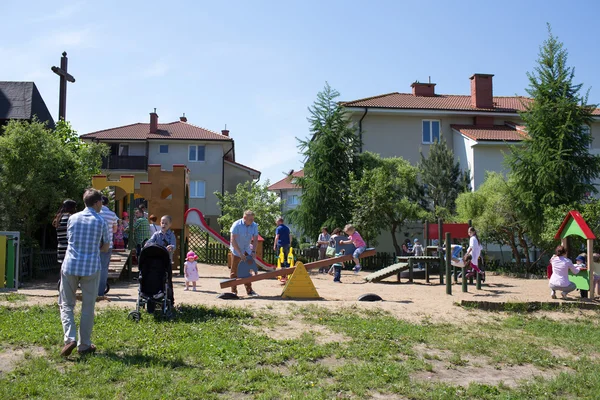 Крестный ход в день Корпуса Христова . — стоковое фото