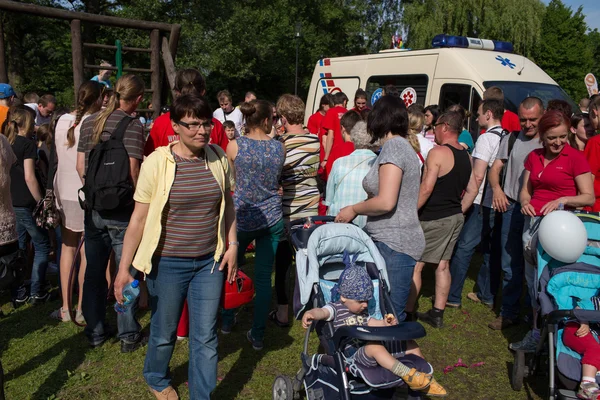 XV piknik rodzinny w parku orunia. — Zdjęcie stockowe