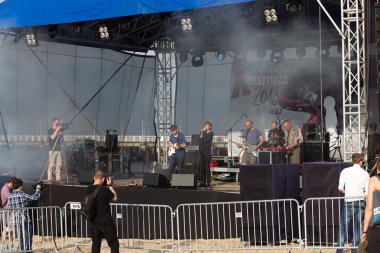 10 flounders festival müzik. Gdansk brzezno, Polonya.