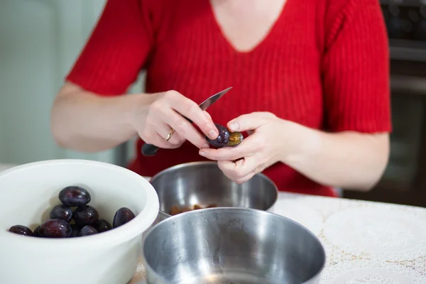 Stoneless of plums. — Stock Photo, Image