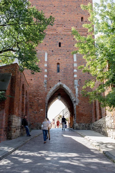 Visita nella città di Sandomierz . — Foto Stock