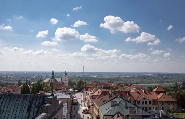 Telhados de Sandomierz . — Fotografia de Stock