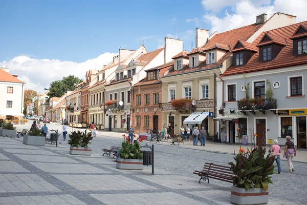 Visita na cidade de Sandomierz . — Fotografia de Stock
