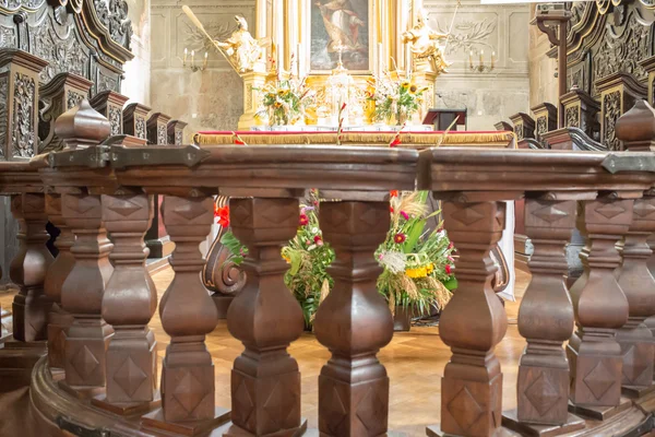 Inside Catholic church. — Stock Photo, Image