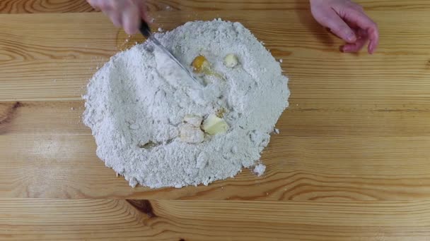 Przygotowanie pyszne ciasteczko. — Wideo stockowe
