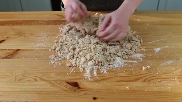 Preparación deliciosa galleta . — Vídeo de stock