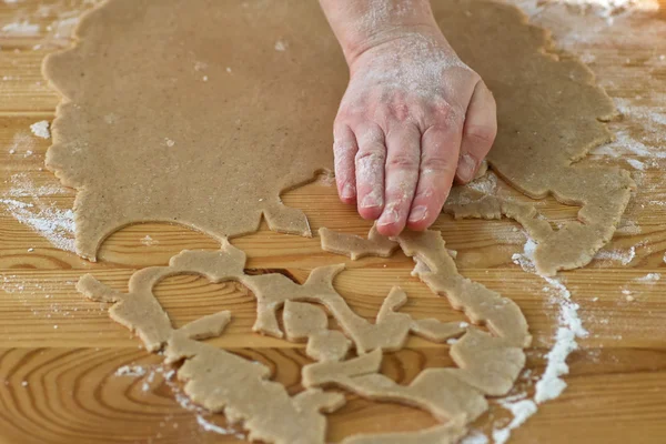 Příprava lahodných cookie. — Stock fotografie