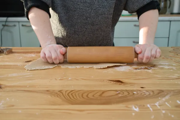 Preparación deliciosa galleta . — Foto de Stock