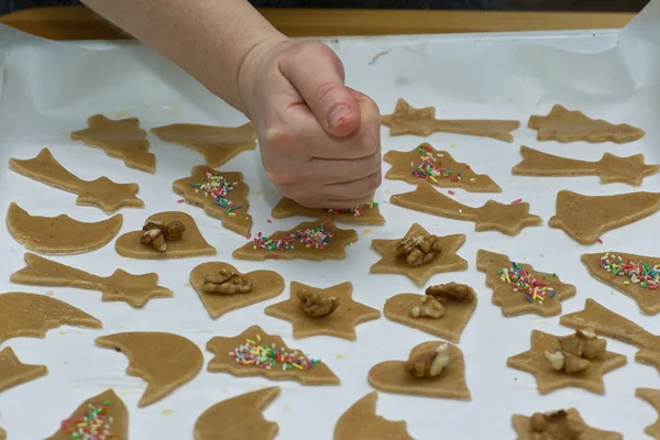 Příprava lahodných cookie. — Stock fotografie