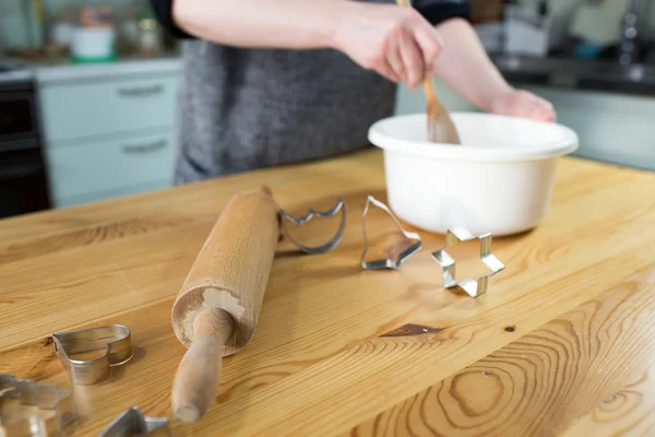 Voorbereiding heerlijke cookie. — Stockfoto