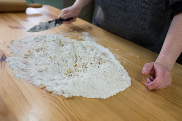 Zubereitung leckerer Plätzchen. — Stockfoto