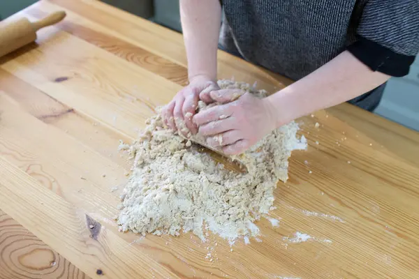 Voorbereiding heerlijke cookie. — Stockfoto