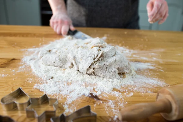 Zubereitung leckerer Plätzchen. — Stockfoto