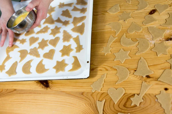 Příprava lahodných cookie. — Stock fotografie