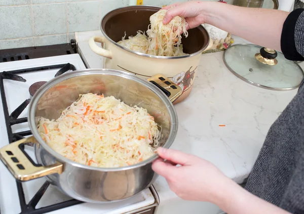 Bigos traditional Polish dish. — Stock Image Bigos traditional Polish dish. Royalty Free Stock Photos