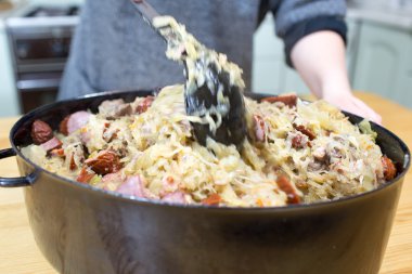 Bigos geleneksel Lehçe çanak.