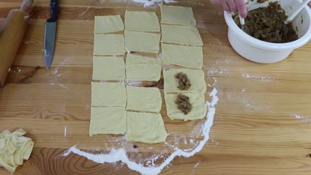 白菜饼干 — 图库视频影像