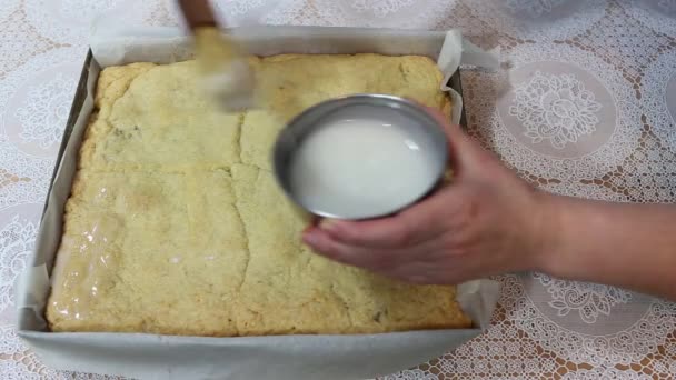 Tarta de manzana — Vídeo de stock