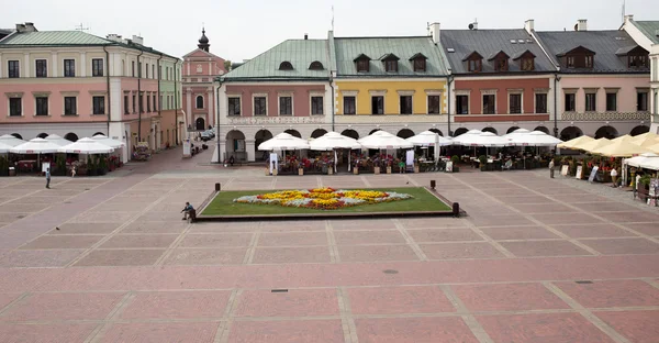 Mercato principale di Zamosc . — Foto Stock