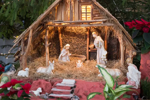 Рождественская кроватка — стоковое фото