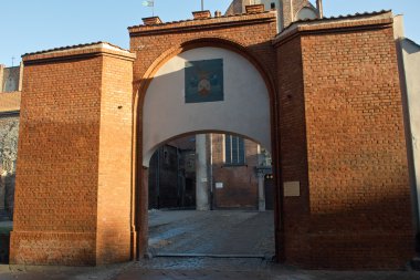 Dış eski kilisenin Gdansk, Polonya.