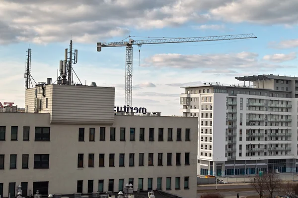 Cranes in Gdansk. — Stock Photo, Image