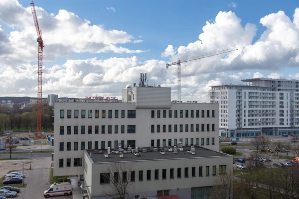 Cranes in Gdansk. — Stock Photo, Image