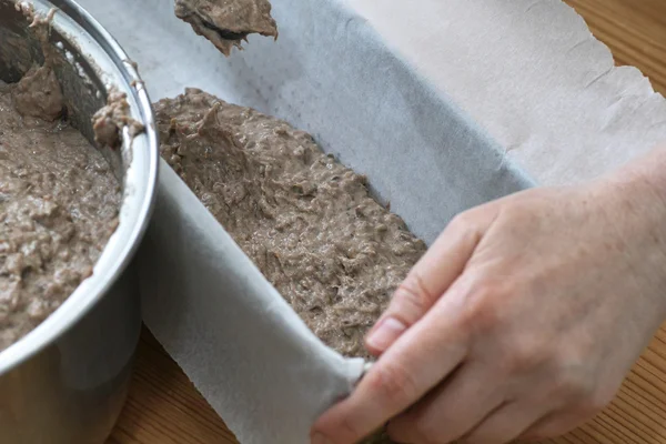 Preparation of Liver pate. — Stock Photo, Image