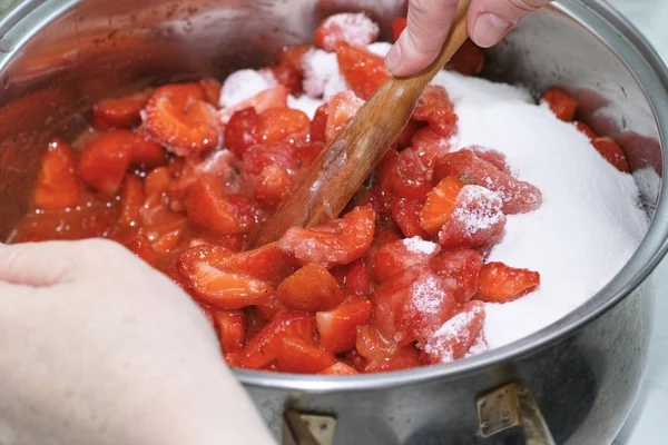 Strawberry jam. — Stock Photo, Image