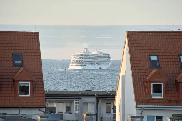 Demain Matin Entrée Navire Port Gdansk Brzezno Mer Baltique Golfe — Photo