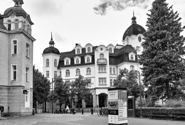 Szép Íves Példa Észak Lengyelország Gyönyörű Városára Sopot Gdanski Öböl — Stock Fotó