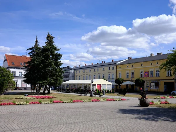 Beautiful Architecture Old Market Nowy Tomysl Poland Europe — Zdjęcie stockowe