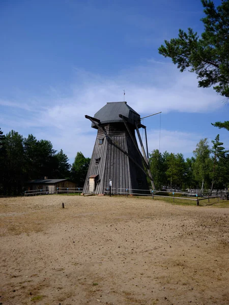 Wdzydze Kiszewskie Oper Air Museum Windmill 폴란드 — 스톡 사진