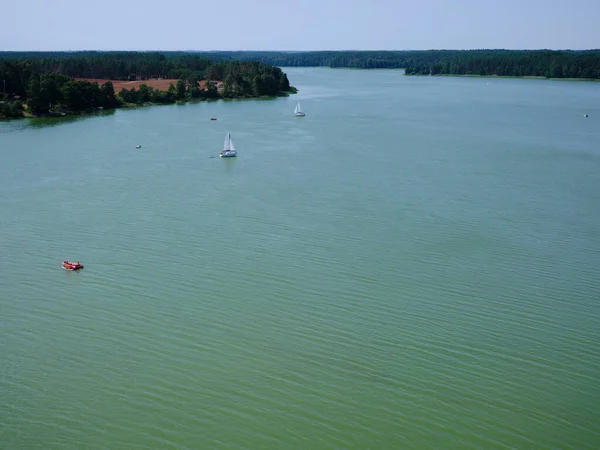 Aerial View Wdzydze Landscape Park Kashubian Landscape Park Kaszuby Wdzydze — Stock Photo, Image