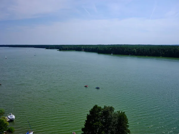 Aerial View Wdzydze Landscape Park Kashubian Landscape Park Kaszuby Wdzydze — Stock Photo, Image