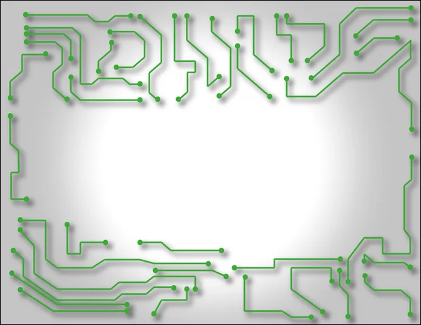 Cadre de circuit électronique — Image vectorielle