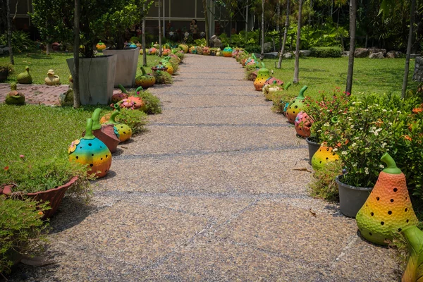 Decoration on a walkway — Stock Photo, Image