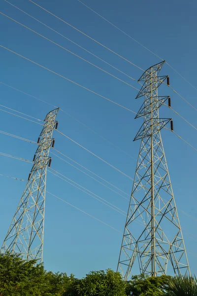 High-voltage tower — Stock Photo, Image