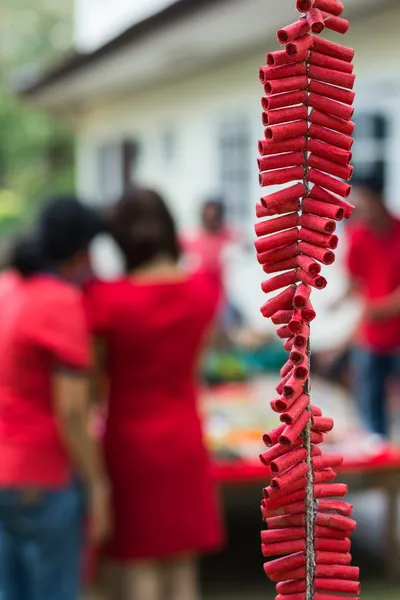 Çin yeni yılı sırasında havai fişek