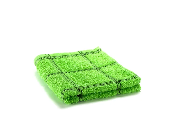 Groene handdoek — Stockfoto